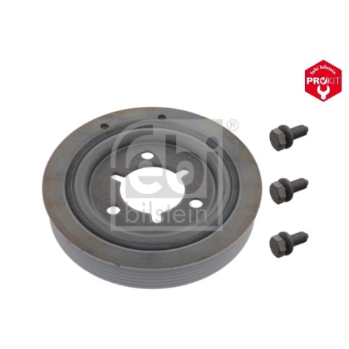 Febi Bilstein 36886 Riemenscheibe (entkoppelt) f&uuml;r Kurbelwelle, mit Schrauben , 1 St&uuml;ck