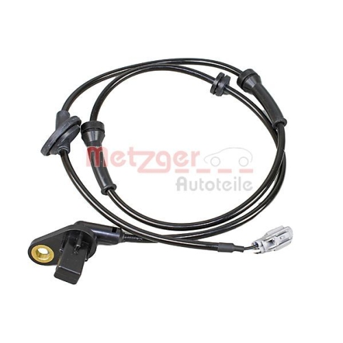Sensor, Raddrehzahl METZGER 09001090 f&uuml;r NISSAN, Vorderachse rechts