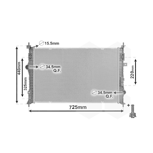 K&uuml;hler, Motork&uuml;hlung VAN WEZEL 09012710 *** IR PLUS *** f&uuml;r CITRO&Euml;N/PEUGEOT