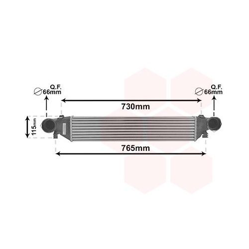 Ladeluftk&uuml;hler VAN WEZEL 30004297 f&uuml;r MERCEDES-BENZ