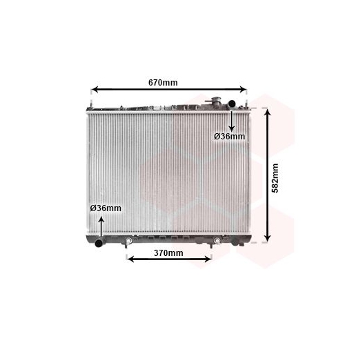 K&uuml;hler, Motork&uuml;hlung VAN WEZEL 13002232 f&uuml;r NISSAN
