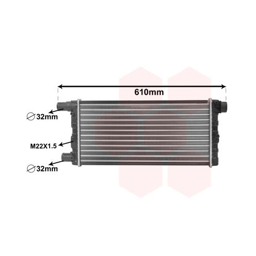 K&uuml;hler, Motork&uuml;hlung VAN WEZEL 17002115 f&uuml;r FIAT / LANCIA