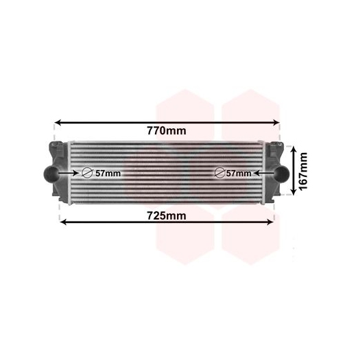 Ladeluftk&uuml;hler VAN WEZEL 30004396 f&uuml;r MERCEDES-BENZ