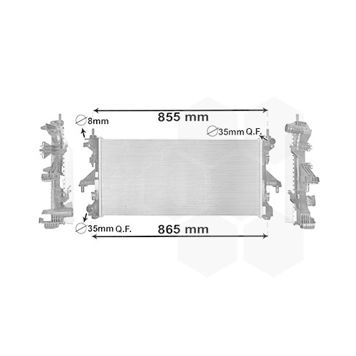K&uuml;hler, Motork&uuml;hlung VAN WEZEL 17002398 f&uuml;r FIAT / LANCIA