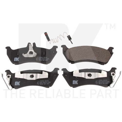 Bremsbelagsatz, Scheibenbremse NK 223359 f&uuml;r MERCEDES-BENZ, Hinterachse