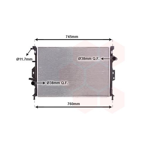 K&uuml;hler, Motork&uuml;hlung VAN WEZEL 18002424 f&uuml;r FORD