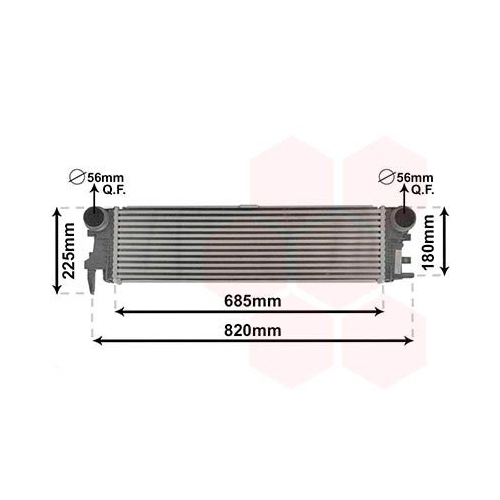 Ladeluftk&uuml;hler VAN WEZEL 30014700 f&uuml;r MERCEDES-BENZ