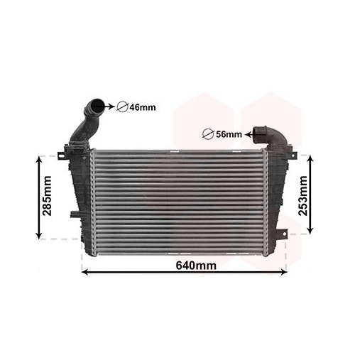 Ladeluftk&uuml;hler VAN WEZEL 37004416 f&uuml;r OPEL