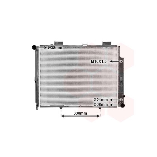 K&uuml;hler, Motork&uuml;hlung VAN WEZEL 30002189 f&uuml;r MERCEDES-BENZ