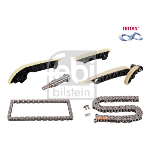 Febi Bilstein 172891 Steuerkettensatz f&uuml;r Nockenwelle, &Ouml;lpumpe und Ausgleichswelle, TRITAN-beschichtet, 1 St&uuml;ck
