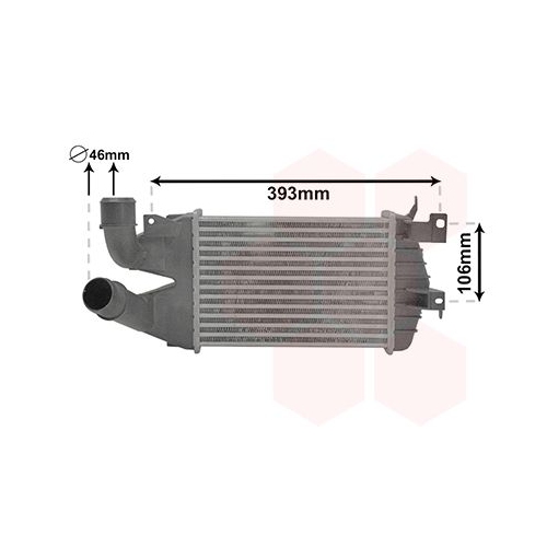 Ladeluftk&uuml;hler VAN WEZEL 37004584 f&uuml;r OPEL