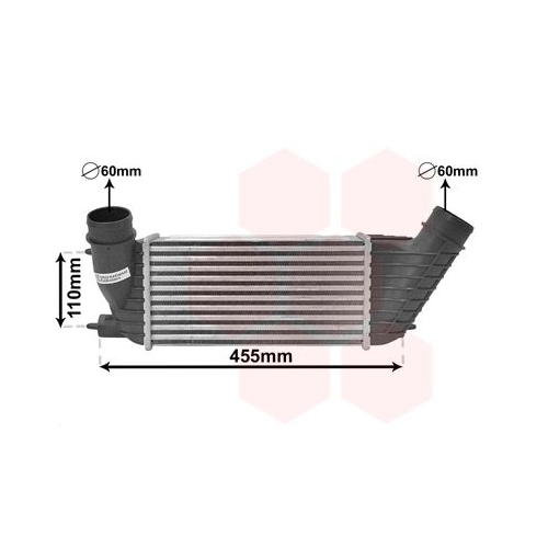 Ladeluftk&uuml;hler VAN WEZEL 40004347 f&uuml;r FIAT CITRO&Euml;N/PEUGEOT