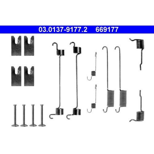 Zubeh&ouml;rsatz, Bremsbacken ATE 03.0137-9177.2 f&uuml;r FORD, Hinterachse