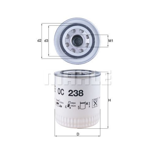 &Ouml;lfilter KNECHT OC 238 f&uuml;r GMC JAGUAR ROLLS-ROYCE BENTLEY ASTON MARTIN