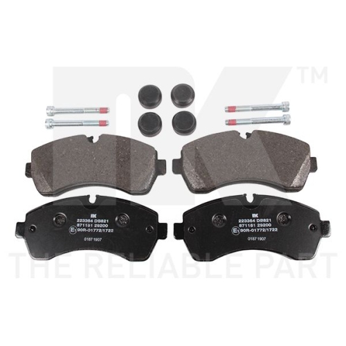 Bremsbelagsatz, Scheibenbremse NK 223364 f&uuml;r MERCEDES-BENZ VW, Vorderachse
