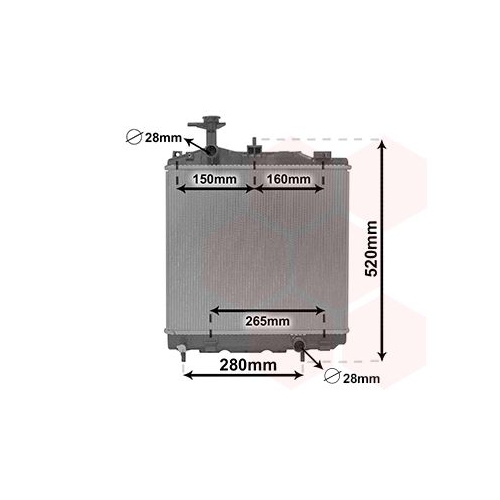 K&uuml;hler, Motork&uuml;hlung VAN WEZEL 32002266 f&uuml;r MITSUBISHI