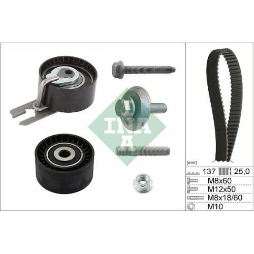 Zahnriemensatz INA 530 0375 10 f&uuml;r CITRO&Euml;N FIAT FORD PEUGEOT SUZUKI VOLVO