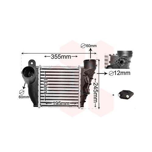 Ladeluftk&uuml;hler VAN WEZEL 58004200 *** IR PLUS *** f&uuml;r VW