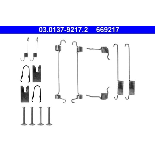 Zubeh&ouml;rsatz, Bremsbacken ATE 03.0137-9217.2 f&uuml;r FORD, Hinterachse