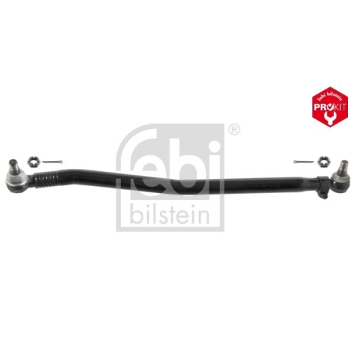 Febi Bilstein 17316 Lenkstange mit Kronenmuttern und Splinten, vom Lenkgetriebe zur 1. Vorderachse , 1 St&uuml;ck