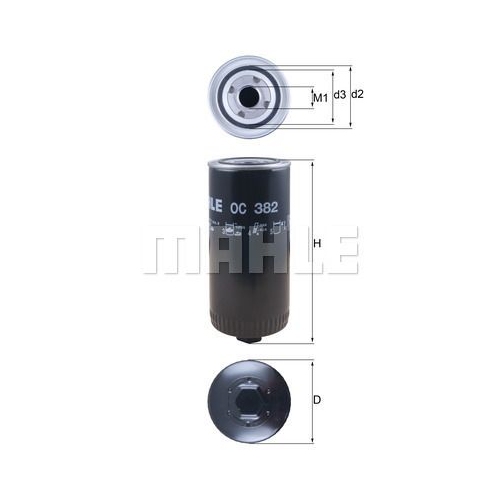 &Ouml;lfilter KNECHT OC 382 f&uuml;r DAF IVECO FENDT