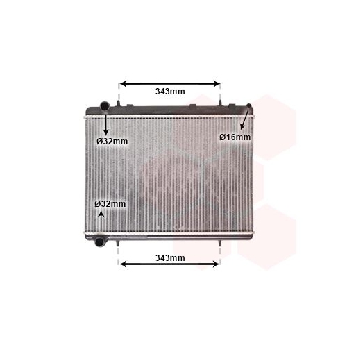 K&uuml;hler, Motork&uuml;hlung VAN WEZEL 40002259 f&uuml;r PEUGEOT CITRO&Euml;N/PEUGEOT