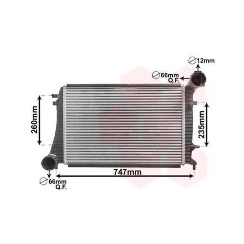Ladeluftk&uuml;hler VAN WEZEL 58004268 f&uuml;r VW VAG