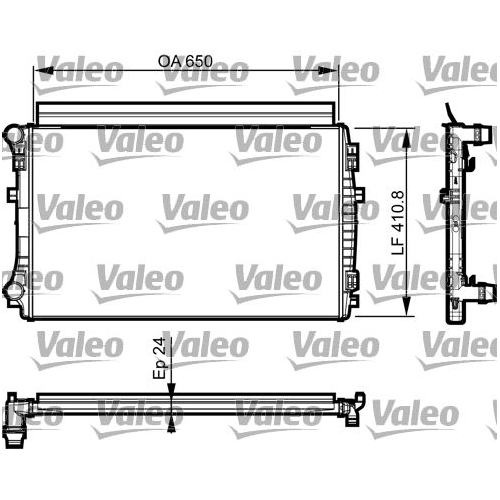 K&uuml;hler, Motork&uuml;hlung VALEO 735558 f&uuml;r AUDI SEAT SKODA VW