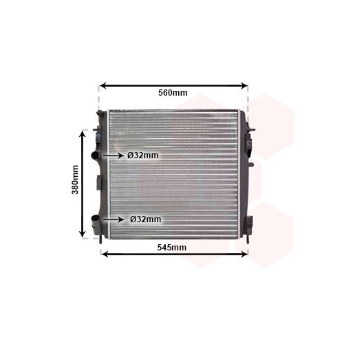 K&uuml;hler, Motork&uuml;hlung VAN WEZEL 43002309 f&uuml;r RENAULT