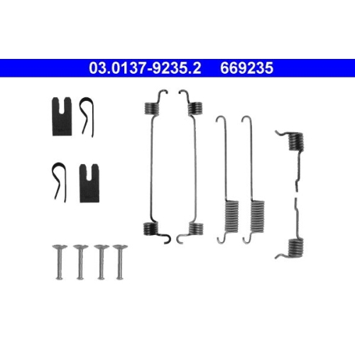 Zubeh&ouml;rsatz, Bremsbacken ATE 03.0137-9235.2 f&uuml;r FORD, Hinterachse