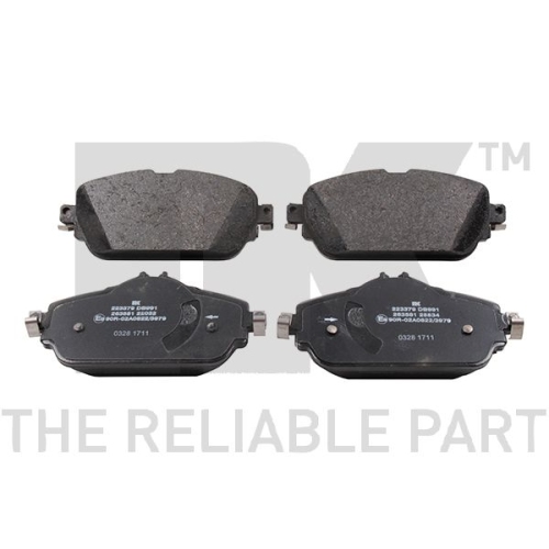 Bremsbelagsatz, Scheibenbremse NK 223379 f&uuml;r MERCEDES-BENZ, Vorderachse