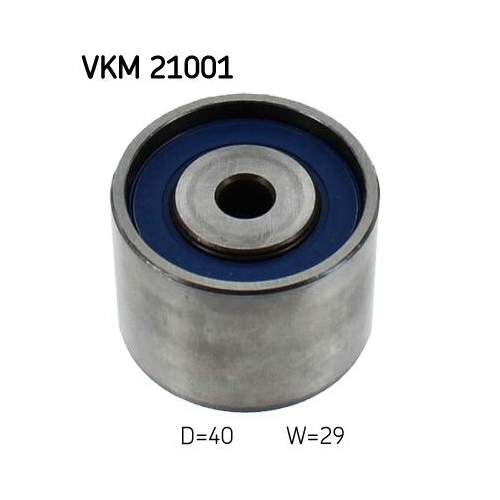 Umlenk-/F&uuml;hrungsrolle, Zahnriemen SKF VKM 21001 f&uuml;r AUDI SEAT SKODA VW, oben