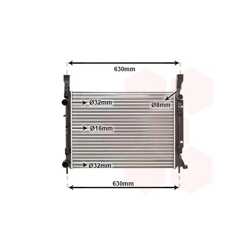 K&uuml;hler, Motork&uuml;hlung VAN WEZEL 43002469 f&uuml;r RENAULT