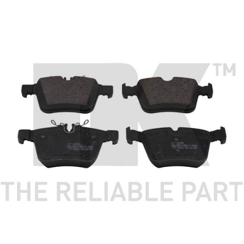 Bremsbelagsatz, Scheibenbremse NK 223381 f&uuml;r MERCEDES-BENZ, Hinterachse