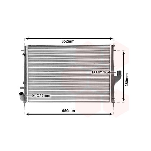 K&uuml;hler, Motork&uuml;hlung VAN WEZEL 43002478 f&uuml;r RENAULT DACIA