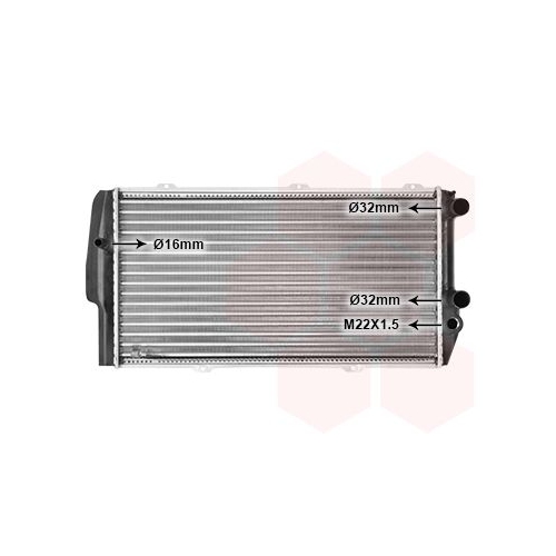 K&uuml;hler, Motork&uuml;hlung VAN WEZEL 03002019 f&uuml;r AUDI, f&uuml;r Fahrzeuge mit Klimaanlage