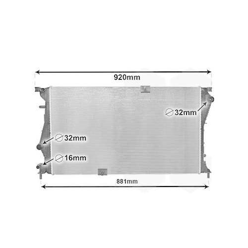 K&uuml;hler, Motork&uuml;hlung VAN WEZEL 43002601 f&uuml;r OPEL RENAULT