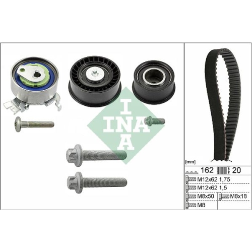 Zahnriemensatz INA 530 0443 10 f&uuml;r OPEL VAUXHALL CHEVROLET GENERAL MOTORS