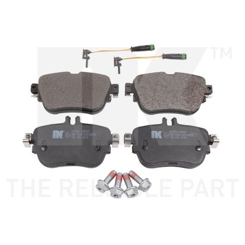 Bremsbelagsatz, Scheibenbremse NK 223393 f&uuml;r MERCEDES-BENZ, Hinterachse
