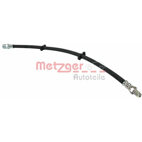 Bremsschlauch METZGER 4110620 f&uuml;r IVECO, Vorderachse links, Vorderachse rechts