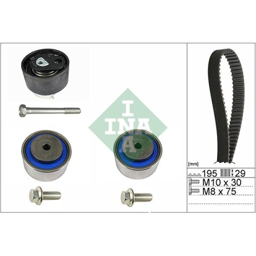 Zahnriemensatz INA 530 0475 10 f&uuml;r CITRO&Euml;N JAGUAR PEUGEOT LAND ROVER