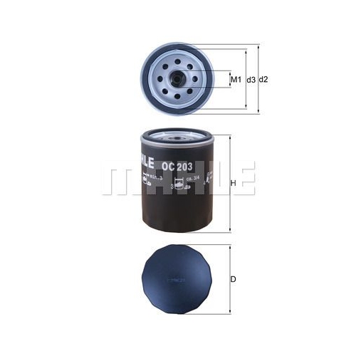 &Ouml;lfilter KNECHT OC 203 f&uuml;r FORD GMC MAZDA