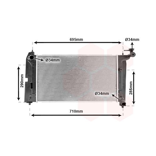 K&uuml;hler, Motork&uuml;hlung VAN WEZEL 53002289 f&uuml;r TOYOTA