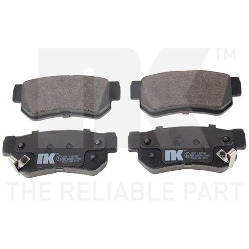 Bremsbelagsatz, Scheibenbremse NK 223411 f&uuml;r HYUNDAI KIA, Hinterachse