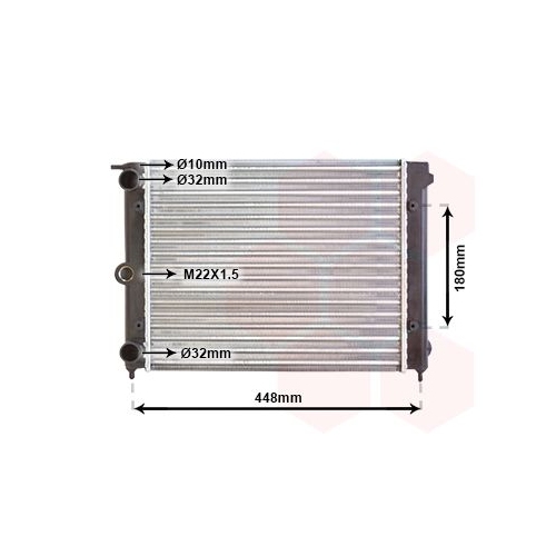 K&uuml;hler, Motork&uuml;hlung VAN WEZEL 58002038 f&uuml;r VW