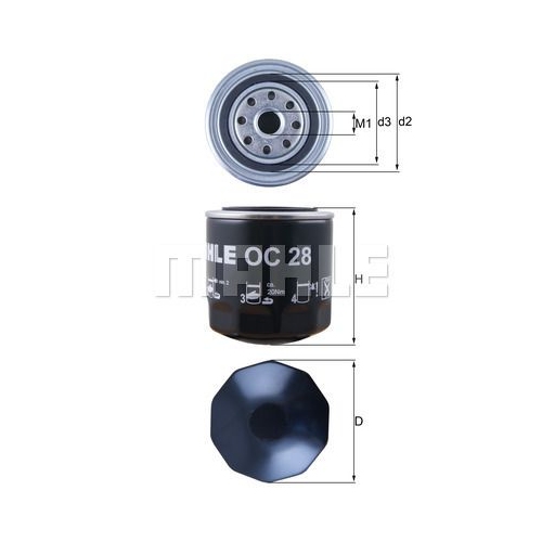 &Ouml;lfilter KNECHT OC 28 f&uuml;r FORD VAG AGRIA