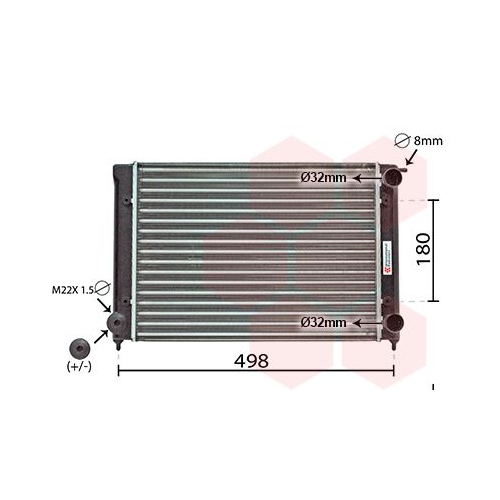 K&uuml;hler, Motork&uuml;hlung VAN WEZEL 58002040 *** IR PLUS *** f&uuml;r VW