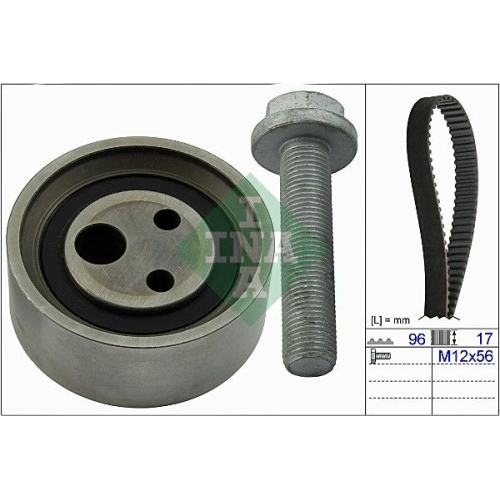Zahnriemensatz INA 530 0490 10 f&uuml;r NISSAN RENAULT DACIA