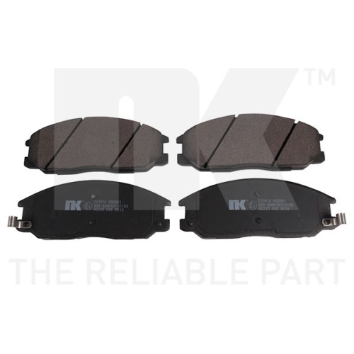 Bremsbelagsatz, Scheibenbremse NK 223414 f&uuml;r SSANGYONG HYUNDAI, Vorderachse