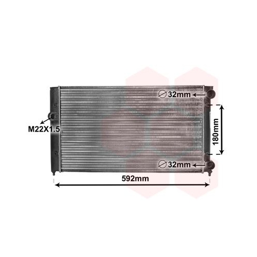 K&uuml;hler, Motork&uuml;hlung VAN WEZEL 58002099 f&uuml;r VW